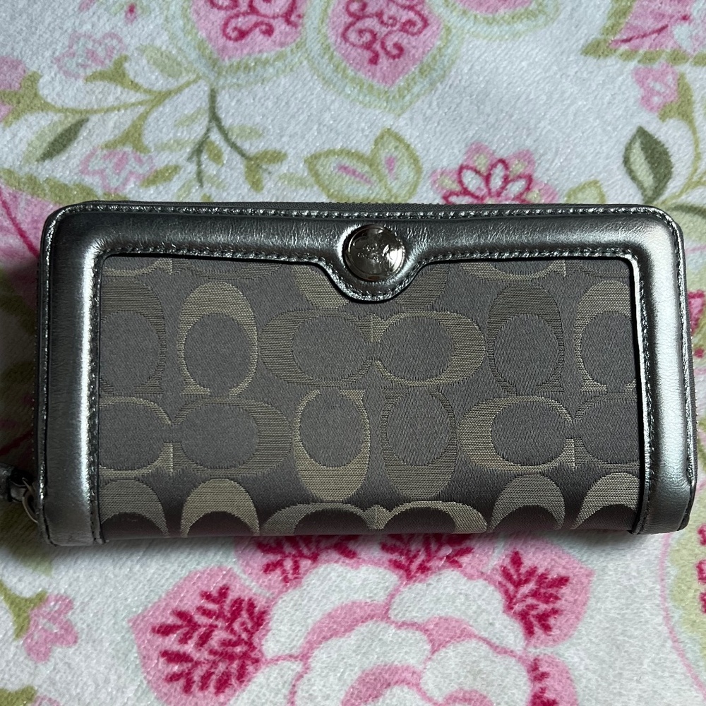 Coach Long Zip Around Wallet